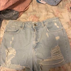 Forever 21 high waisted denim shorts